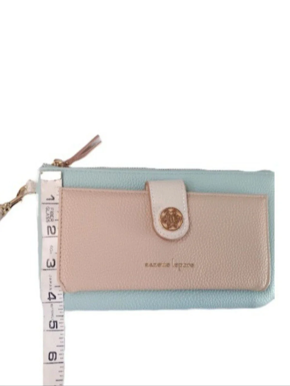 Nanette Lepore Wristlet Clutch Wallet | EUC | Mint & Cream